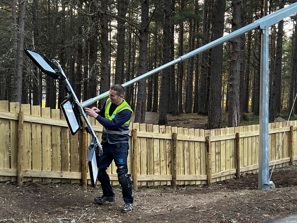 RM Services installing a lighting system