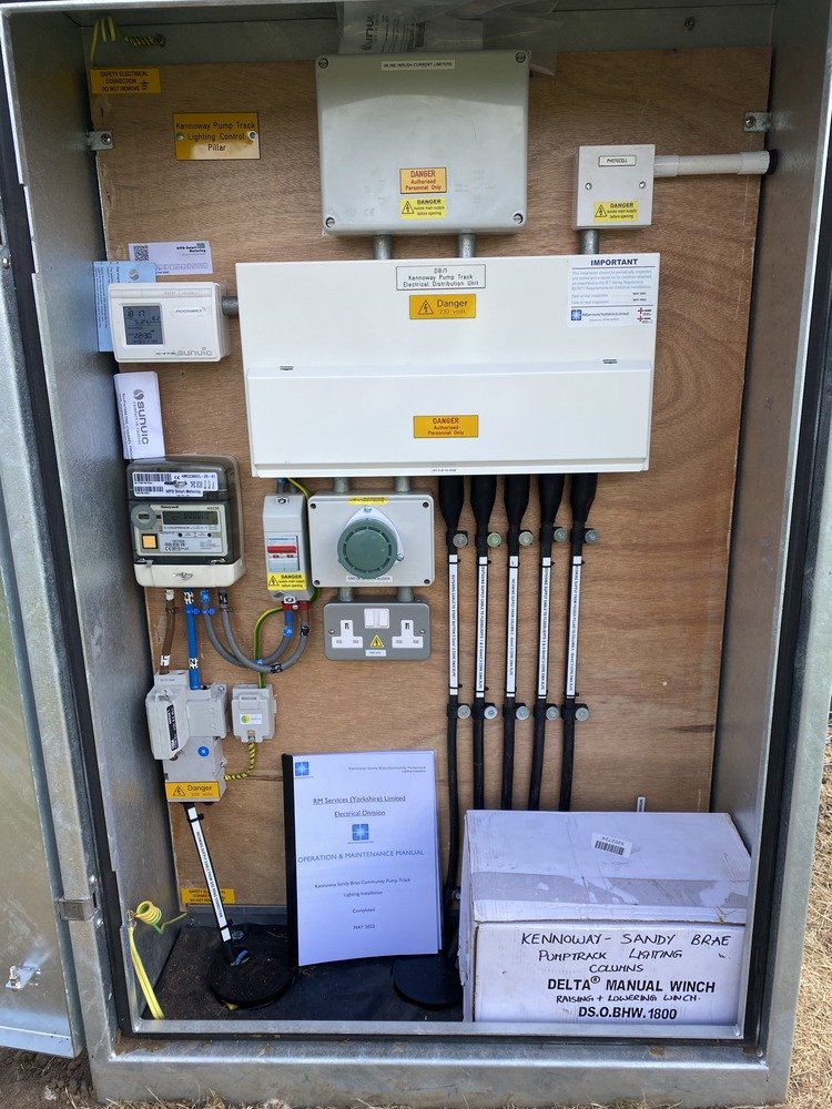 A completed RM Services electrical installation
